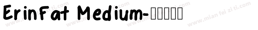ErinFat Medium字体转换